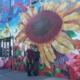Adrian and Zoe at the Mural