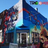 Tpac Mural at Cafe con Chocolate
