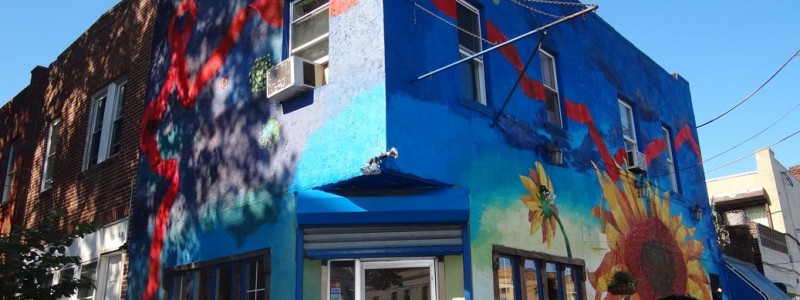 Tpac Mural at Cafe con Chocolate
